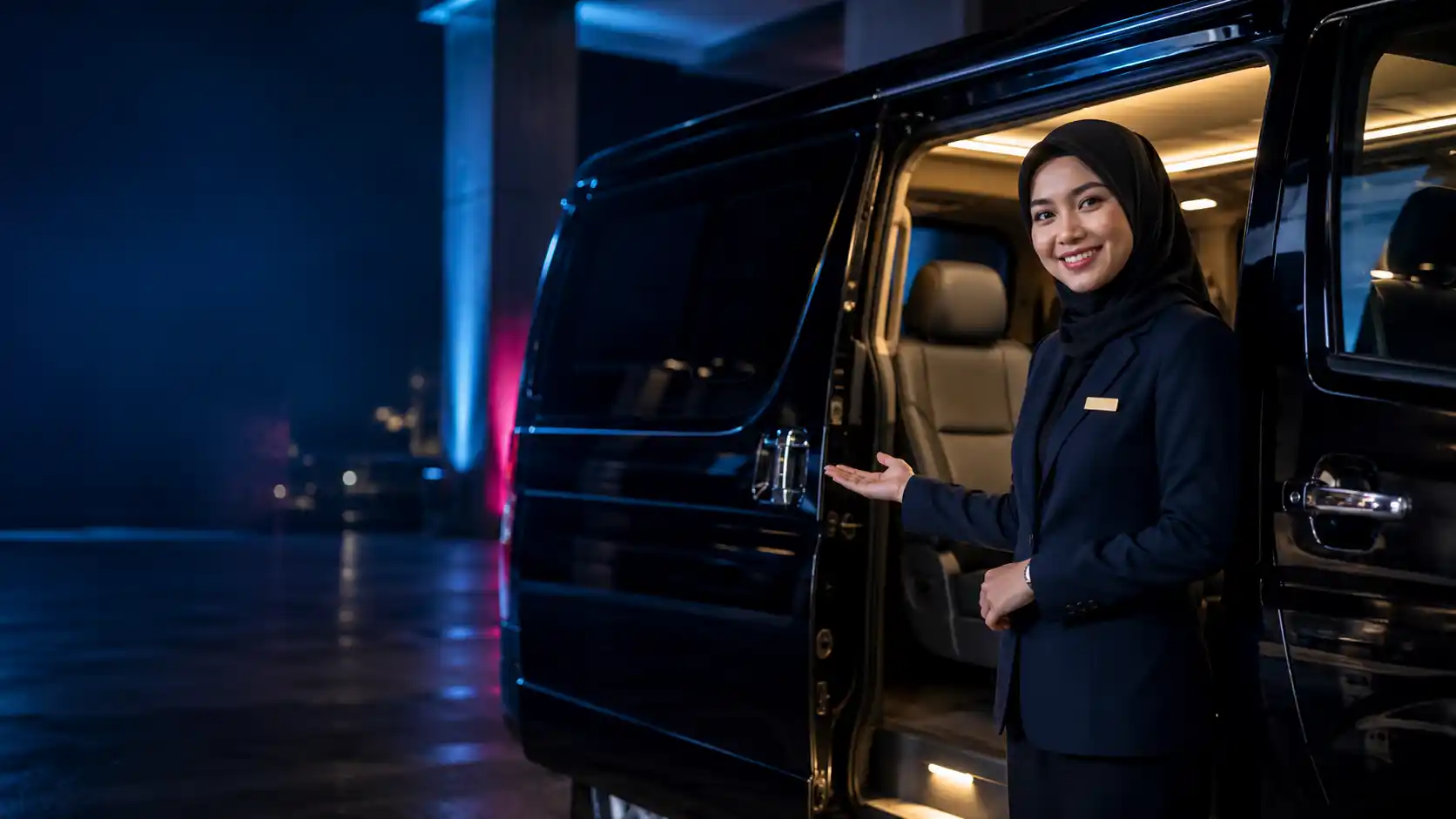 CS Family Trans Luxury menyambut Anda di samping Hiace Premio