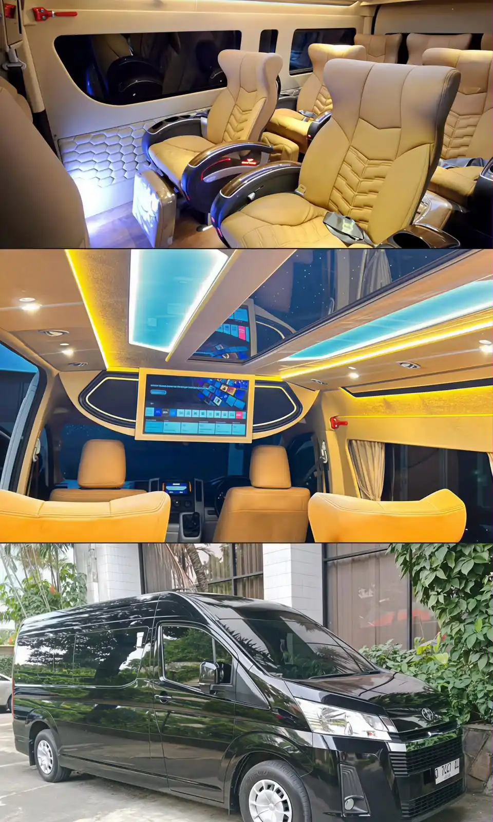 Foto asli Toyota Hiace Premio Grand Luxury Family Trans Luxury